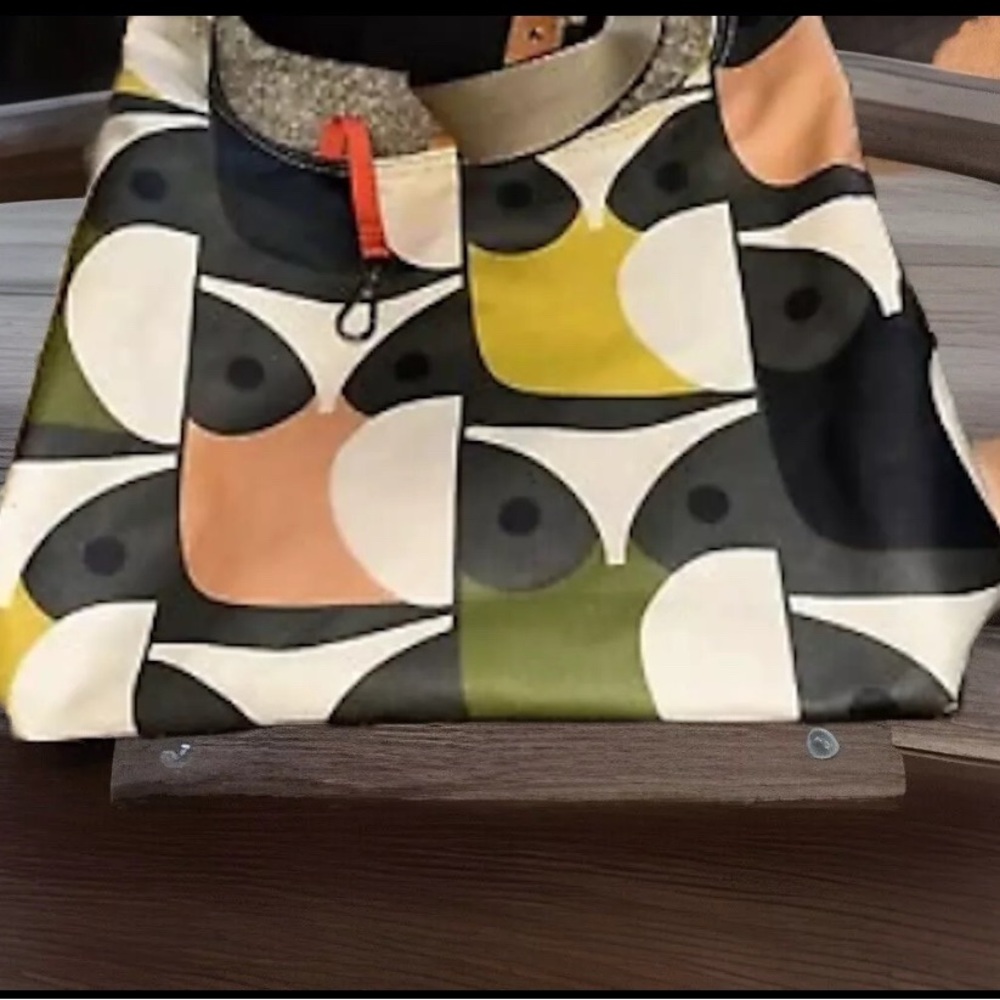 Orla Kiely Rare Midi Big Owl Classic Multicoloured Sling Shoulder Bag HTF